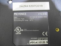 中古 KEYENCE VT3-X15 100-240V+UNIT VT3-E3 通電OK(DAZR41207C018)_画像4