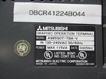 中古 MITSUBISH A985GOT-TBA-V MAX115VA/A9GT-QBUSS 通電OK(DBCR41224B044)_画像3