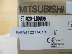 新古 MITSUBISHI GRAPHIC OPERATION TERMINAL GT1020-LBDW06 タッチパネル表示器(FAER41227A013)