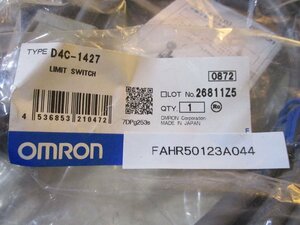 新古 OMRON 小形リミットスイッチ LIMIT SWITCH D4C-1427(FAHR50123A044)