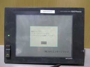 中古 MITSUBISHI GOT1000シリーズ タッチパネル GT15-QBUS/ GT1575-VTBA 100-240VAC 50/60Hz 通電OK(DBCR41224C018)