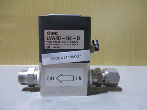 中古 SMC LVA40-04-D 薬液用バルブ(EACR41119D007)