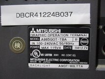 中古 MITSUBISH A9GT-BUSSU/A985GOT-TBA MAX 115VA 通電OK(DBCR41224B037)_画像4
