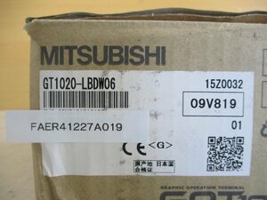 新古 MITSUBISHI GRAPHIC OPERATION TERMINAL GT1020-LBDW06 タッチパネル表示器(FAER41227A019)