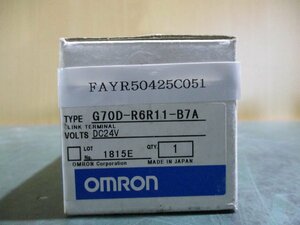 新古 OMRON G70D-R6R11-B7A リレーターミナル RELAY TERMINAL 24VDC(FAYR50425C051)