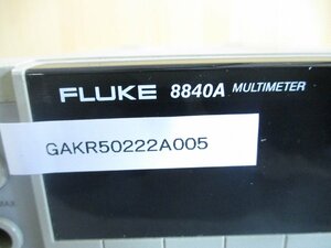 中古 FLUKE MULTIMETER 8840A デジタルマルチメーター 通電OK(GAKR50222A005)