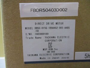 新古 YASKAWA DIRECT DRIVE MOTOR DB5C-015G-1B9A4G2-005-A4B5(FBDR50403D002)