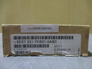 新古 SIEMENS 6ES7 331-7KB01-0AB0 アナログ入力モジュール(FAYR50512B154)