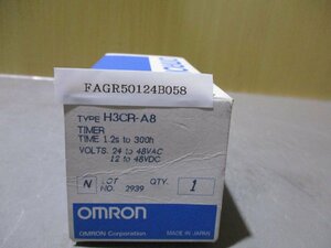 新古 OMRON TIMER H3CR-A8 ソリッドステート・タイマ(FAGR50124B058)