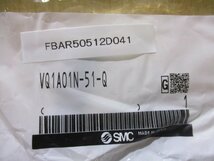 新古 SMC VQ1A01N-51-Q ソレノイドバルブ 5個(FBAR50512D041)_画像2