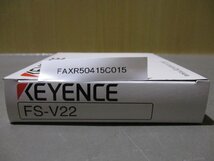 新古 KEYENCE FS-V22 ファイバーセンサーアンプ(FAXR50415C015)_画像1