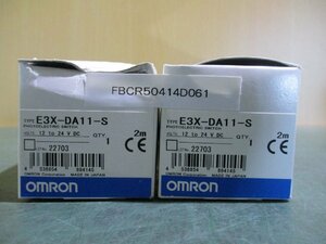 新古 OMRON PHOTOELECTRIC SWITCH E3X-DA11-S 光電センサースイッチ [2個](FBCR50414D061)