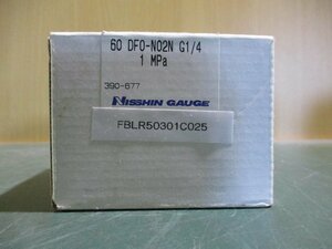新古 NISSHIN PRESSURE GAUGE 60 DFO-N02N G1/4 1MPa 圧力計(FBLR50301C025)