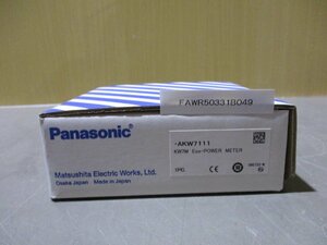 新古 PANASONIC AKW7111 KW7M 100-240V 6vA 50/60Hz Eco Power Meter(FAWR50331B049)