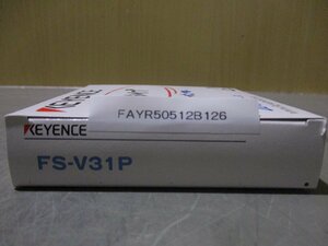 新古 KEYENCE FS-V31P ファイバーセンサーアンプ(FAYR50512B126)