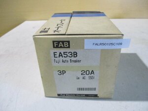 中古Fuji Electric EA53B BB3BEB-020 漏電遮断器 富士電機 AC220V 5KA 20A(FALR50125C109)