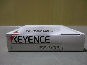 新古 KEYENCE FS-V33 ファイバーセンサーアンプ(FAXR50415C014)