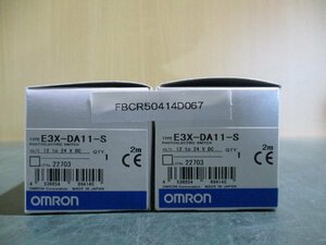 新古 OMRON PHOTOELECTRIC SWITCH E3X-DA11-S 光電センサースイッチ [2個](FBCR50414D067)