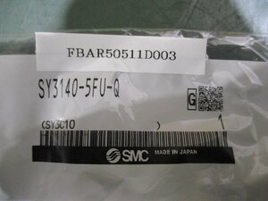 新古 SMC Solenoid Valve SY3140-5FU-Q ソレノイドバルブ 5個(FBAR50511D003)