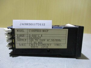 中古RKC TEMPERATURE CONTROLLER REX C100FK03-M*CN 温度調節器(JABR50117D112)