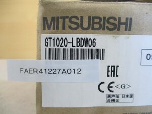 新古 MITSUBISHI GRAPHIC OPERATION TERMINAL GT1020-LBDW06 タッチパネル表示器(FAER41227A012)