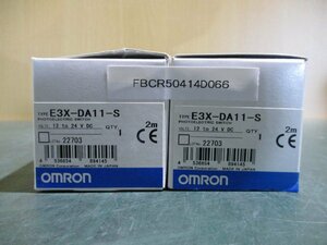 新古 OMRON PHOTOELECTRIC SWITCH E3X-DA11-S 光電センサースイッチ [2個](FBCR50414D066)