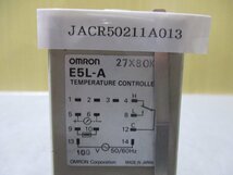 中古 OMRON TEMPERATURE CONTROLLER E5L-A 温度調節器(JACR50211A013)_画像2