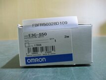 新古 OMRON PHOTO ELECTRIC SWITCH E3C-S50 光電センサースイッチ 2個入(FBFR50328D109)_画像1