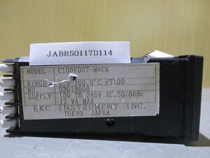 中古RKC TEMPERATURE CONTROLLER REX C100FD07-M*CN 温度調節器(JABR50117D114)
