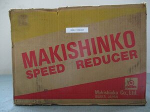 中古MAKISHINKO 一段ウォーム減速機W型 W80型(FBQR41128C007)