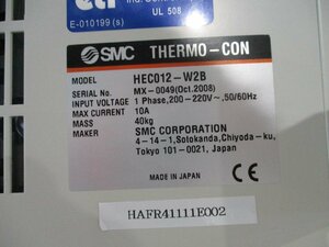 中古 SMC HEC012-W2B ペルチェ式 サーモコン HECシリーズ(HAFR41111E002)