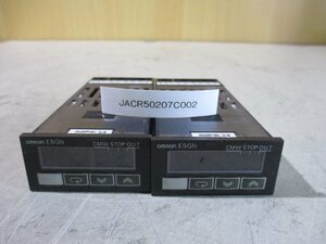 中古 OMRON TEMPERATURE CONTROLLER E5GN-R1TC 温度コントロール [2個セット](JACR50207C002)