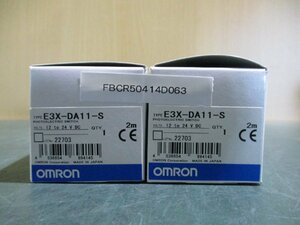 新古 OMRON PHOTOELECTRIC SWITCH E3X-DA11-S 光電センサースイッチ [2個](FBCR50414D063)