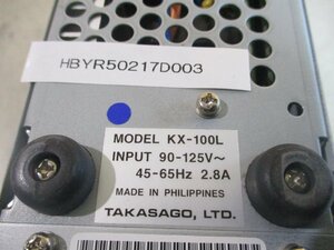 中古 TAKASAGO REGULATED DC POWER SUPPLY KX-100L 直流安定化電源 通電OK(HBYR50217D003)