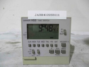 中古 OMRON TIME SWITCH H5S-WB2 タイムスイッチ(JABR41223B111)