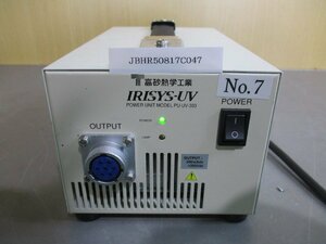 中古 HAMAMATSU POWER UNIT MODEL PU-UV-303 UV LED光源 通電OK(JBHR50817C047)