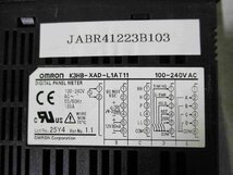 中古 OMRON digital panel meter K3HB-XAD-L1AT11 デジタルパネルメータ 100-240VAC(JABR41223B103)_画像2