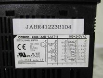 中古 OMRON digital panel meter K3HB-XAD-L1AT11 デジタルパネルメータ 100-240VAC(JABR41223B104)_画像2