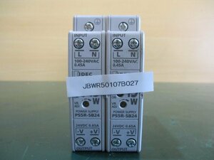 中古IDEC PS5R-SB24 Power Supply 24V 0.65A *2(JBWR50107B027)