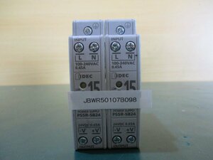 中古IDEC PS5R-SB24 Power Supply 24V 0.65A *2(JBWR50107B098)