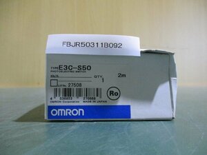 新古 OMRON PHOTO ELECTRIC SWITCH E3C-S50 光電センサースイッチ 2個入(FBJR50311B092)