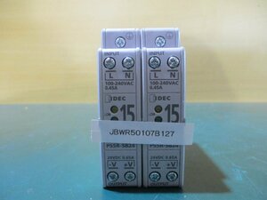 中古IDEC PS5R-SB24 Power Supply 24V 0.65A *2(JBWR50107B127)