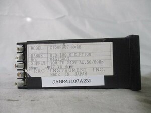 中古 RKC TEMPERATURE CONTROLLER REX C100FD07-M*AB 温度調節器(JABR41107A231)
