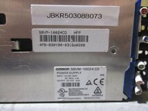 中古 OMRON POWER SUPPLY S8VM-10024CD AC100-240V 1.4A DC 24V 4.5A(JBKR50308B073)_画像2