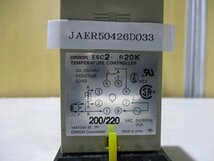 中古 OMRON TEMPERATURE CONTROLLER E5C2-R20K 電子温度調節器(JAER50426D033)_画像4