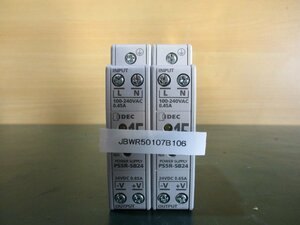 中古IDEC PS5R-SB24 Power Supply 24V 0.65A *2(JBWR50107B106)