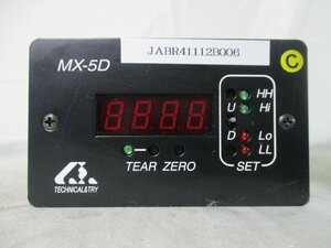 中古 TECHNICAL&TRY MX-5D-S207-A ロードセルアンプ(JABR41112B006)