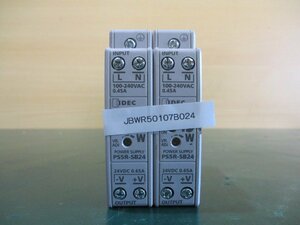 中古IDEC PS5R-SB24 Power Supply 24V 0.65A *2(JBWR50107B024)