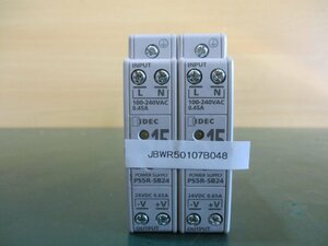 中古IDEC PS5R-SB24 Power Supply 24V 0.65A *2(JBWR50107B048)