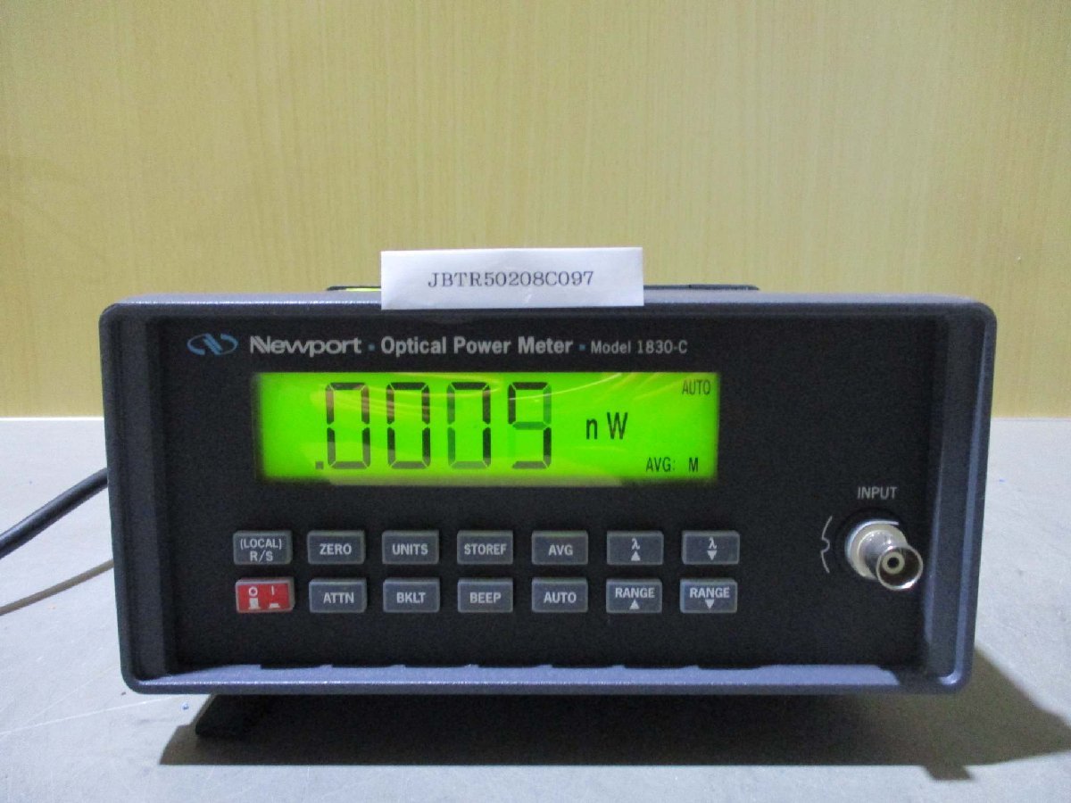 中古 NEWPORT OPTICAL POWER METER 1830-C 通電OK(JBTR50208C097)